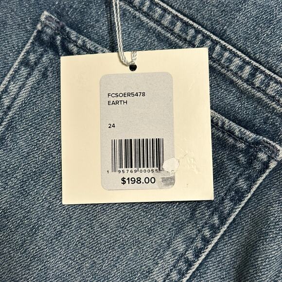 FAVORITE DAUGHTER Sz 24 Medium Wash Denim High Rise Straight Jeans Casual Pants - Picture 6 of 8